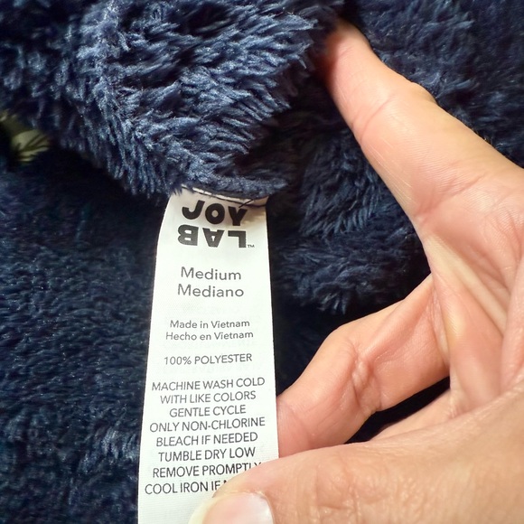 JoyLab Midnight Blue Fleece Pullover - Picture 2 of 2